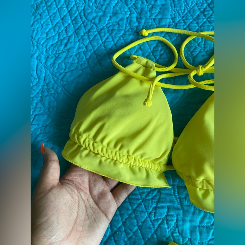 Yellow Ruffle Bikini - Picture 6 of 7